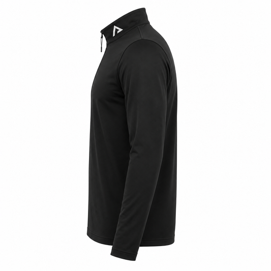 Stealth 1/4 Zip Black