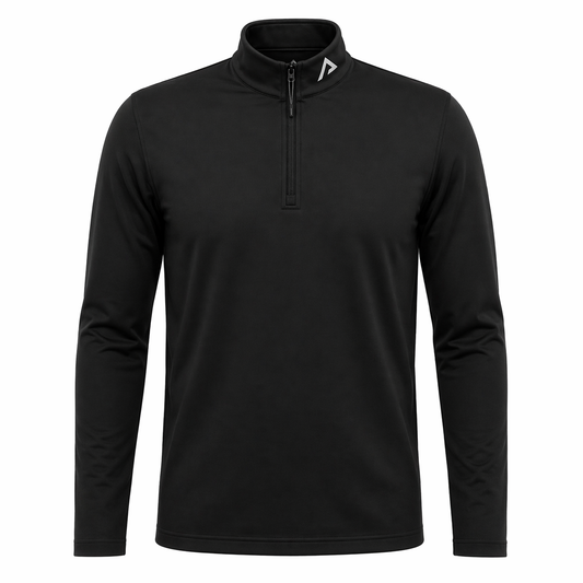 Stealth 1/4 Zip Black